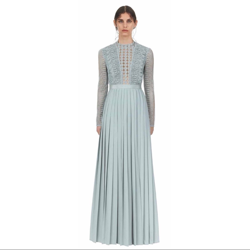 NWT self-portraits mint event maxi dress - Picture 1 of 7